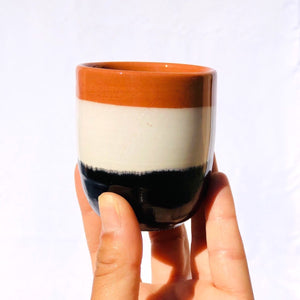 verre à café en poterie - Les Poteries de Sylvie céramique artisanale 