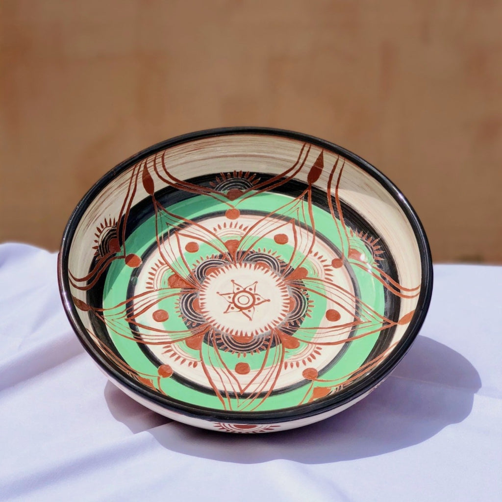 plat en poterie - pièce unique Les Poteries de Sylvie céramique artisanale