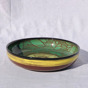plat en poterie - pièce unique Les Poteries de Sylvie céramique artisanale
