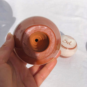 salière en poterie - Les Poteries de Sylvie céramique artisanale