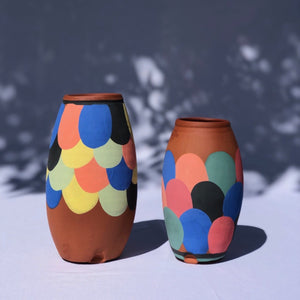 Vase en poterie - pièce unique Les Poteries de Sylvie céramique artisanale