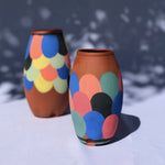 Load image into Gallery viewer, Vase en poterie - pièce unique Les Poteries de Sylvie céramique artisanale
