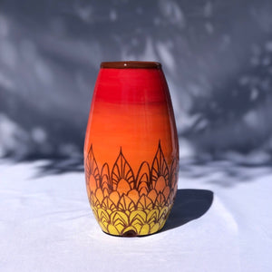 Vase en poterie - pièce unique Les Poteries de Sylvie céramique artisanale