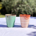Charger l&#39;image dans la galerie, verre à café gobelet tasse en poterie - Les Poteries de Sylvie céramique artisanale
