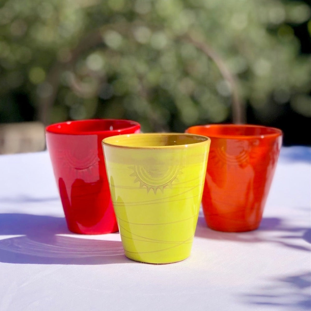 verre à café gobelet tasse en poterie - Les Poteries de Sylvie céramique artisanale